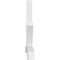 Ekena Millwork Alberta Architectural Grade PVC Gable Bracket, 96"W x 40"H x 4"D x 4"F, 10/12 Pitch GBP096X40X0404ALB00 - alternate 2